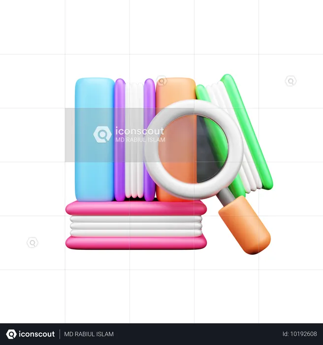 Find Books  3D Icon