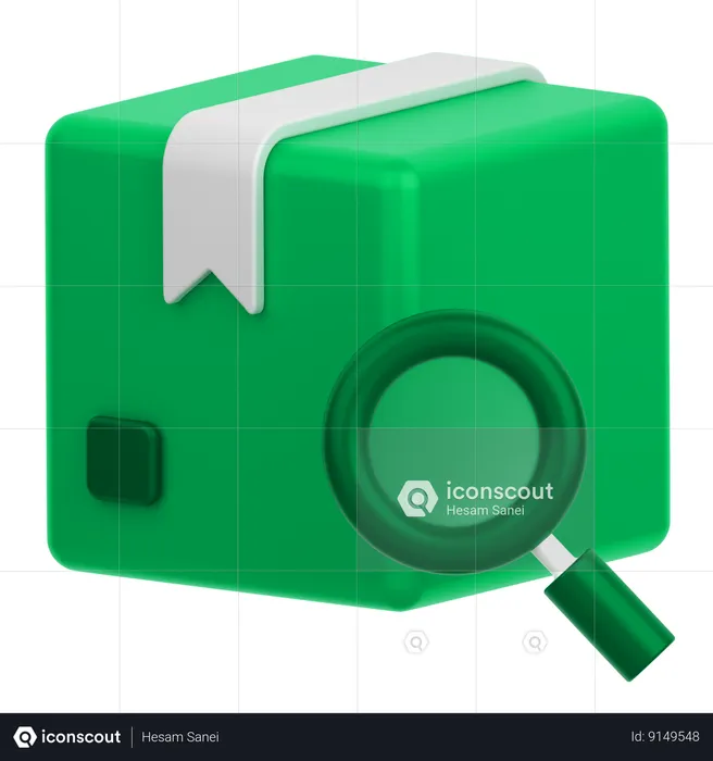 Find Delivery Box  3D Icon