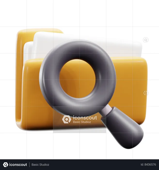 Find Document  3D Icon