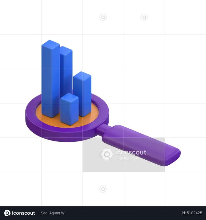 Find Graph  3D Icon