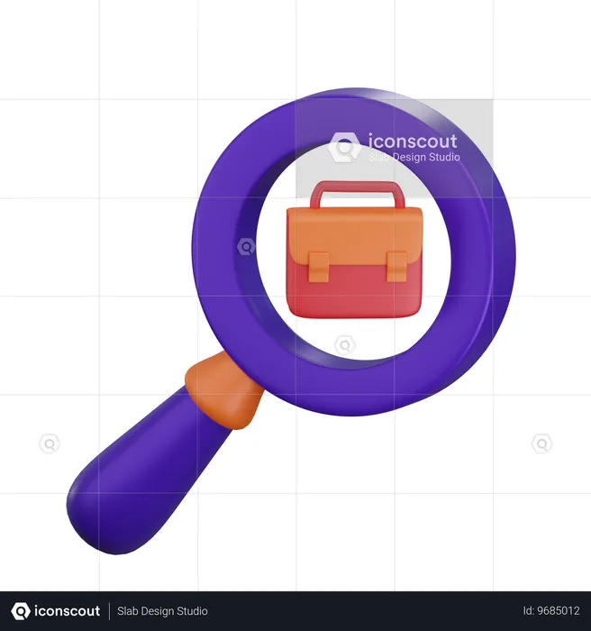 Find Job  3D Icon