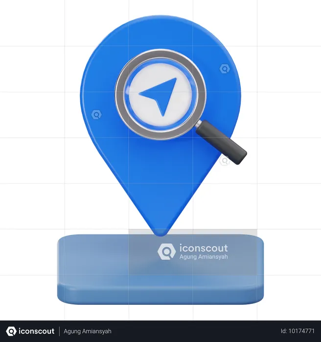 Find Location  3D Icon