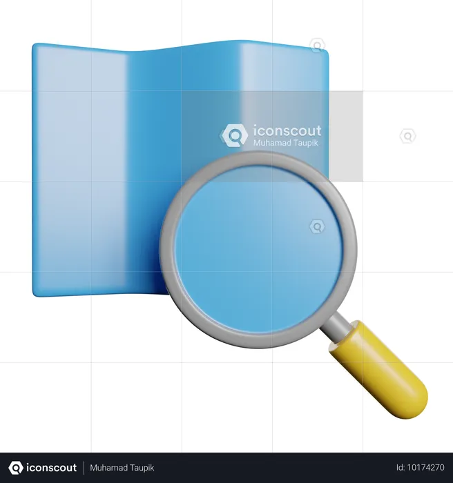 Find Map  3D Icon