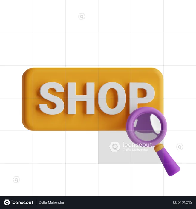 Find Shop  3D Icon