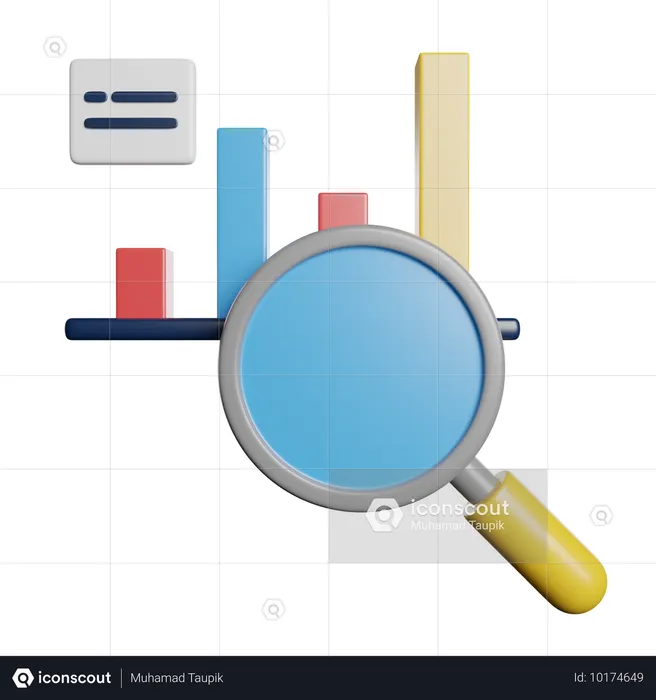 Analysediagramm finden  3D Icon