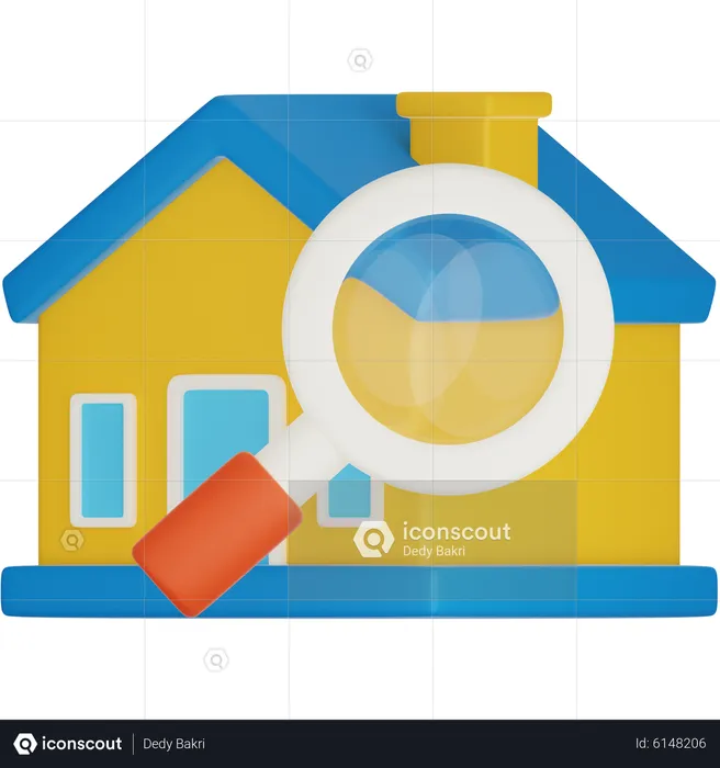 Finding Property  3D Icon