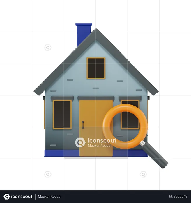 Finding Property  3D Icon