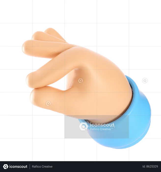 Finger Pinch  3D Icon