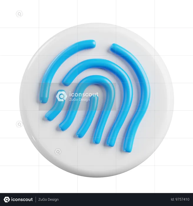 Finger Print  3D Icon