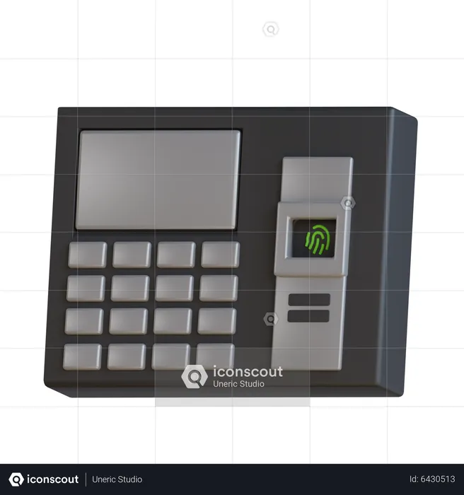 Finger Print Device  3D Icon