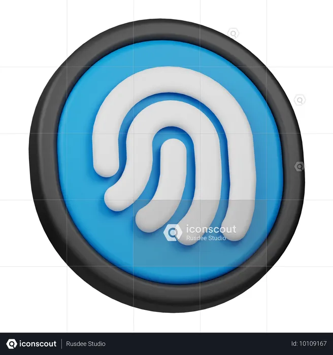 指紋  3D Icon