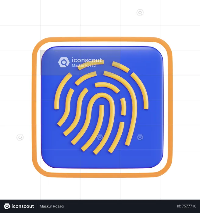 Fingerprint  3D Icon