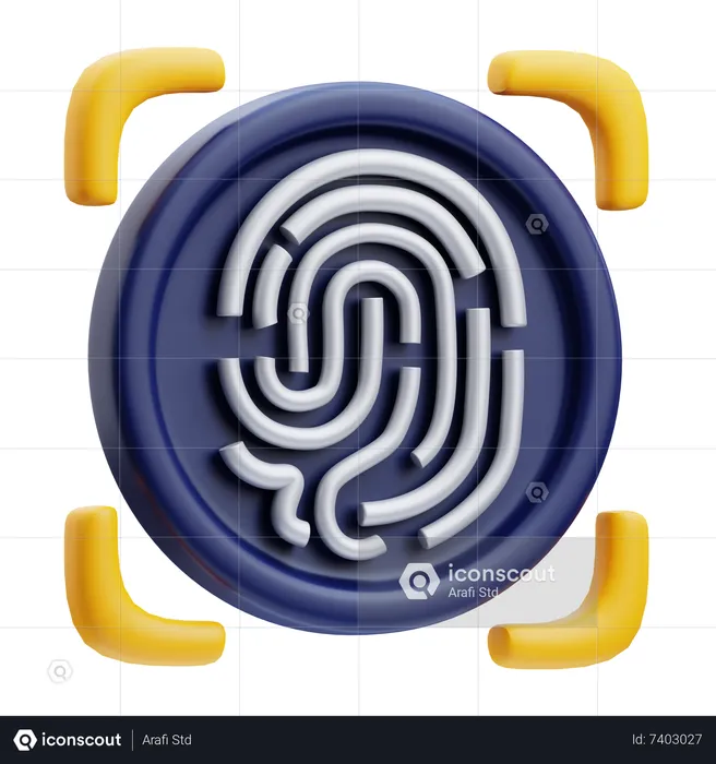 Fingerprint  3D Icon