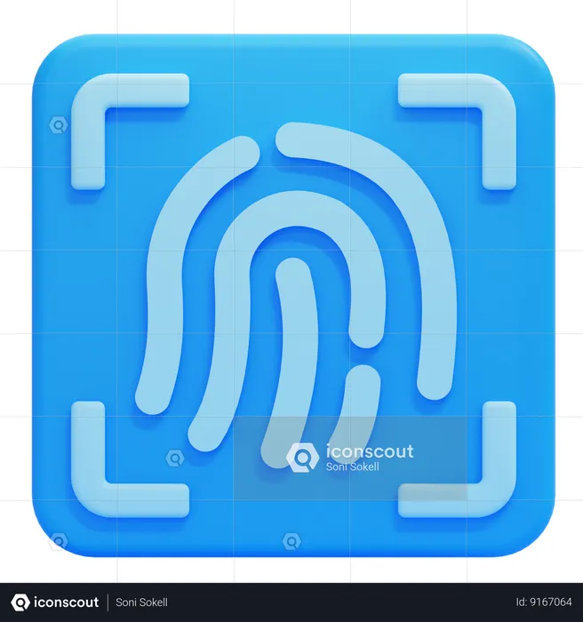 Fingerprint  3D Icon