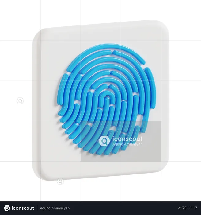 Fingerprint  3D Icon