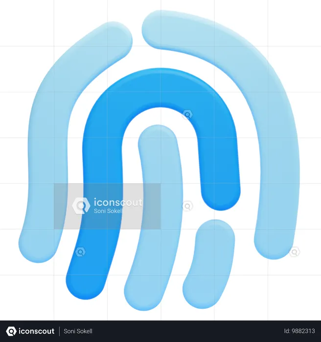 Fingerprint  3D Icon