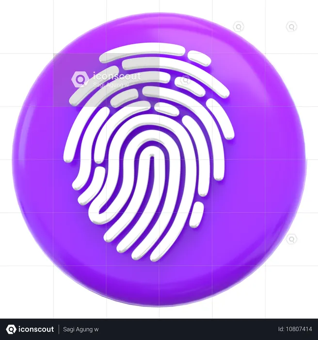 Fingerprint  3D Icon