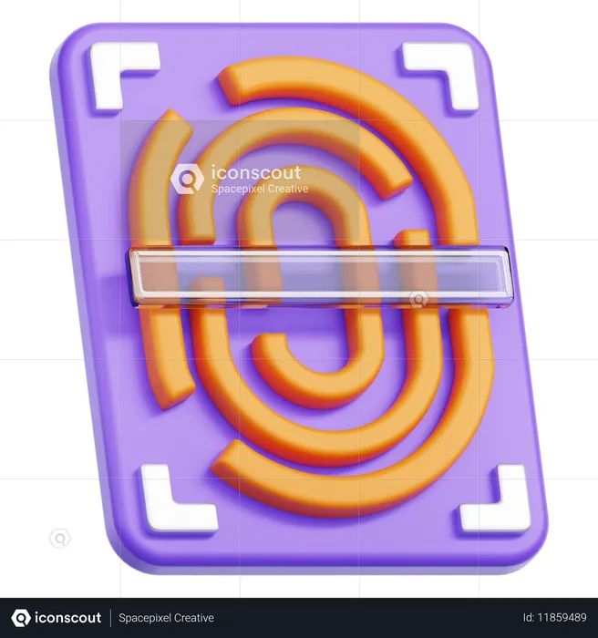 Fingerprint  3D Icon