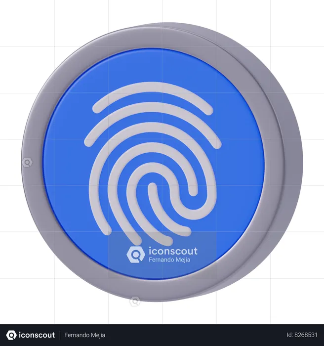 Fingerprint  3D Icon