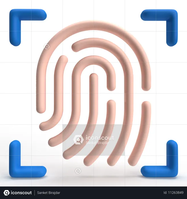 Fingerprint  3D Icon