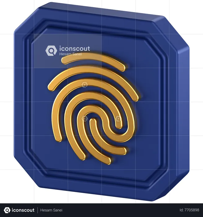 Fingerprint  3D Icon