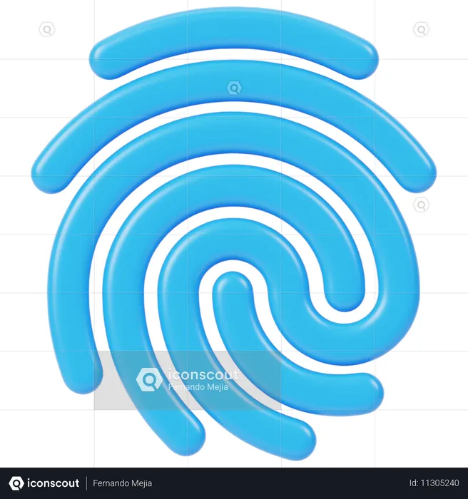 Fingerprint  3D Icon