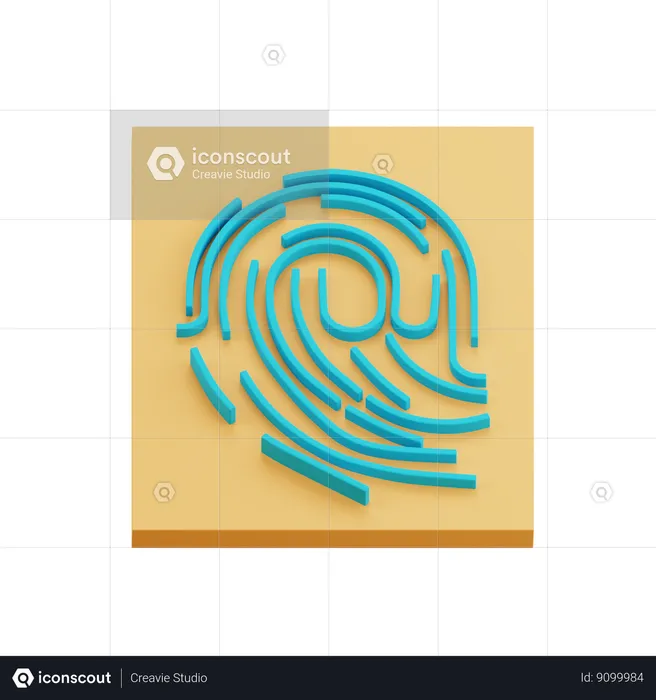 Fingerprint  3D Icon