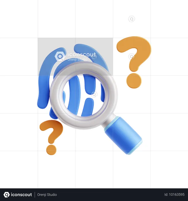 Fingerprint investigation  3D Icon