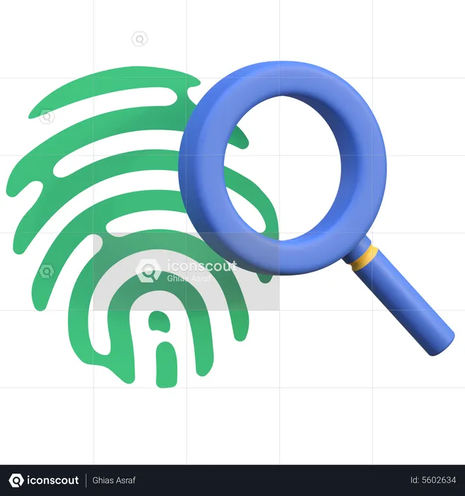 Fingerprint Investigation  3D Icon