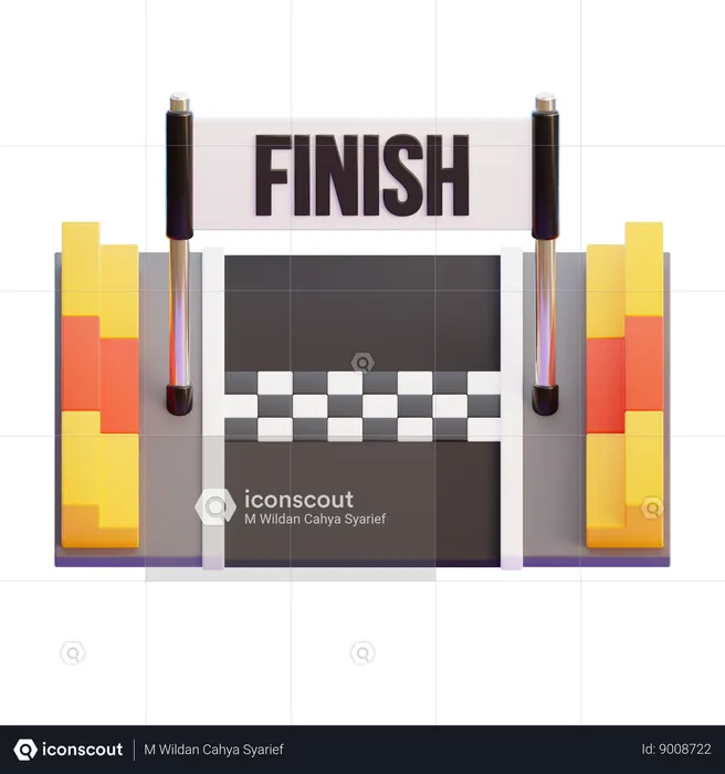 FINISH LINE  3D Icon