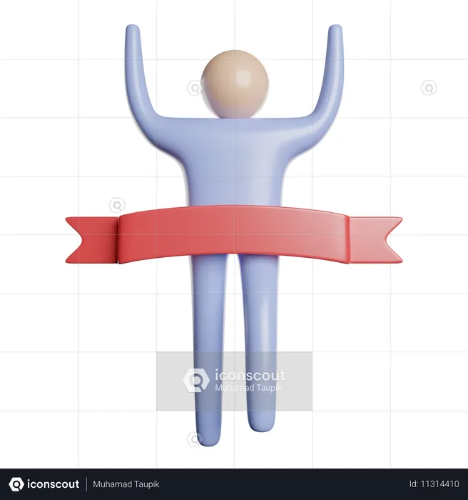 Finish Line  3D Icon