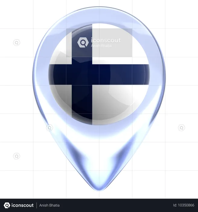 Finland Flag 3D Icon