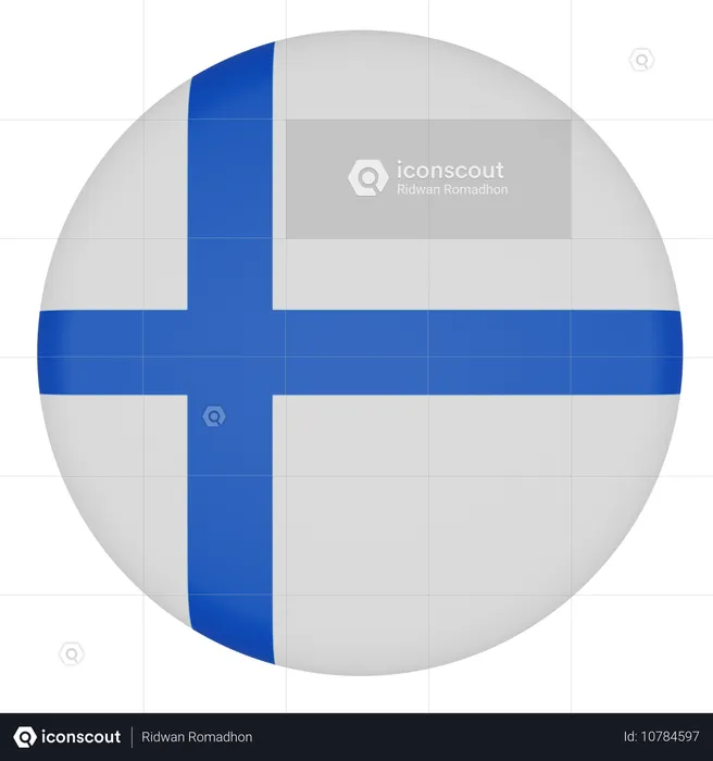 Finlândia Flag 3D Icon