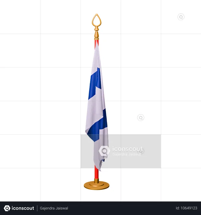 Bandeira da Finlândia Flag 3D Icon