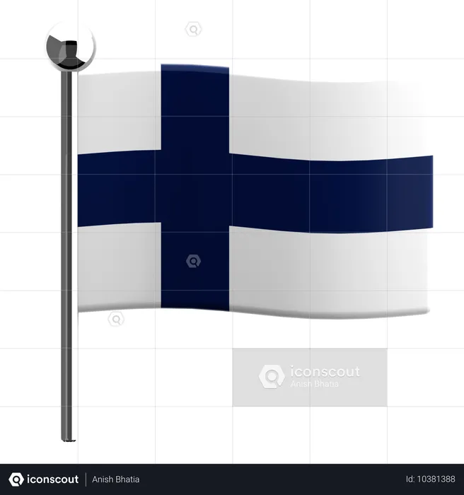 Finnland Flag 3D Icon