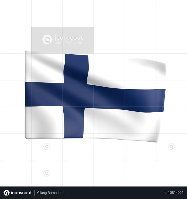 Finnland Flag 3D Icon