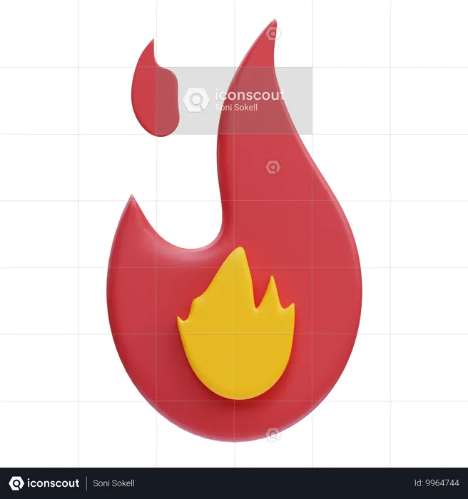 Fire  3D Icon