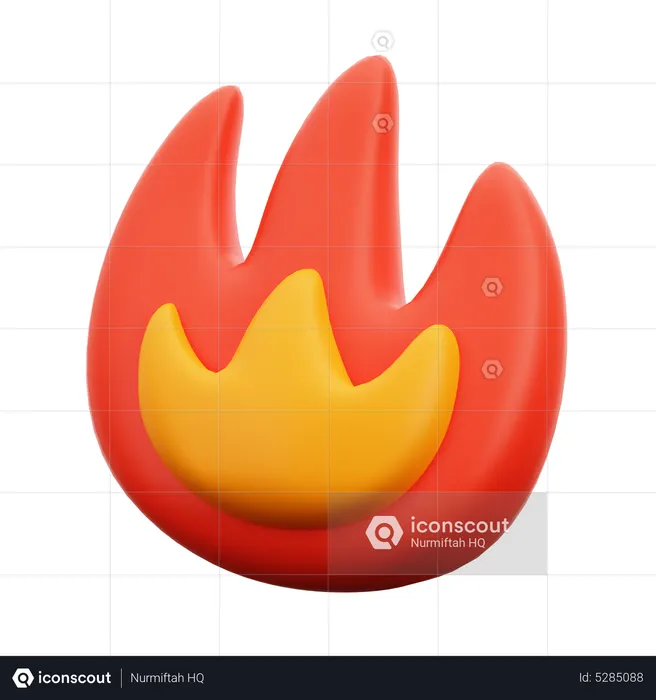 Fire  3D Icon