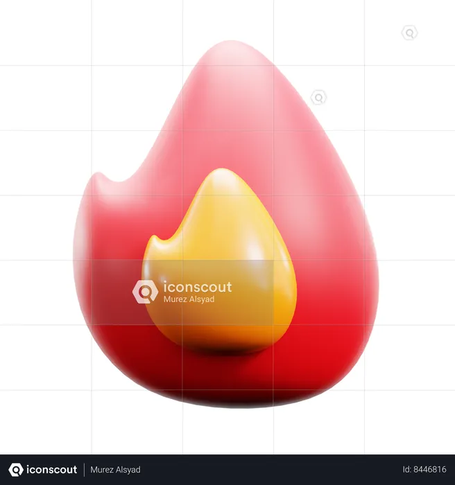 Fire  3D Icon