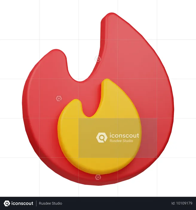 Fire  3D Icon