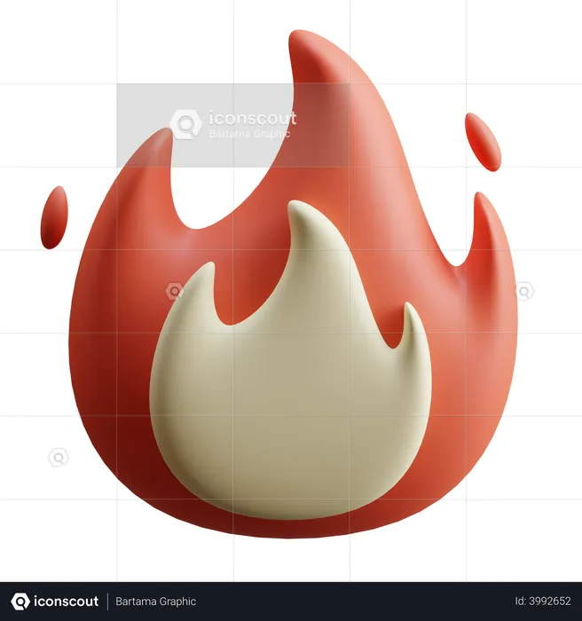 Fire  3D Icon