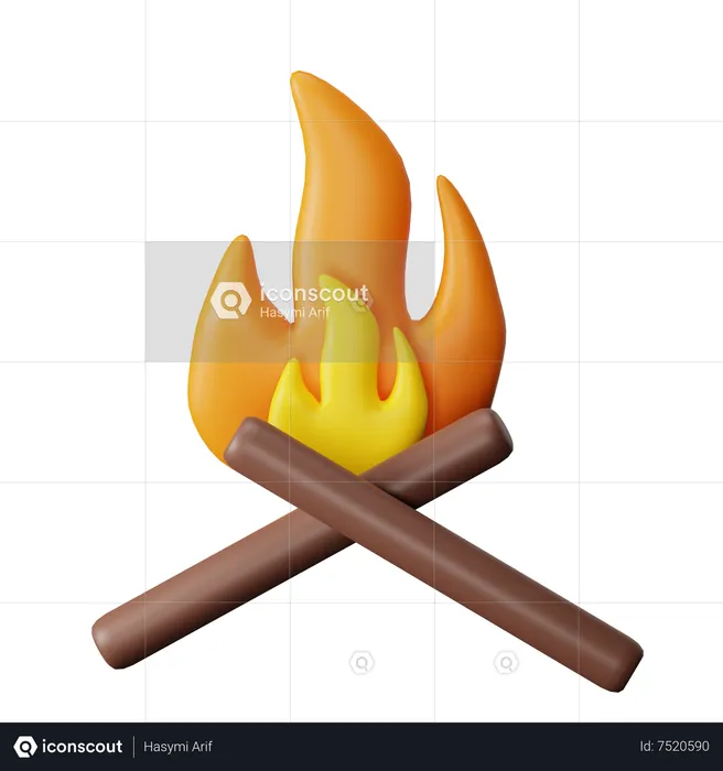 Fire  3D Icon