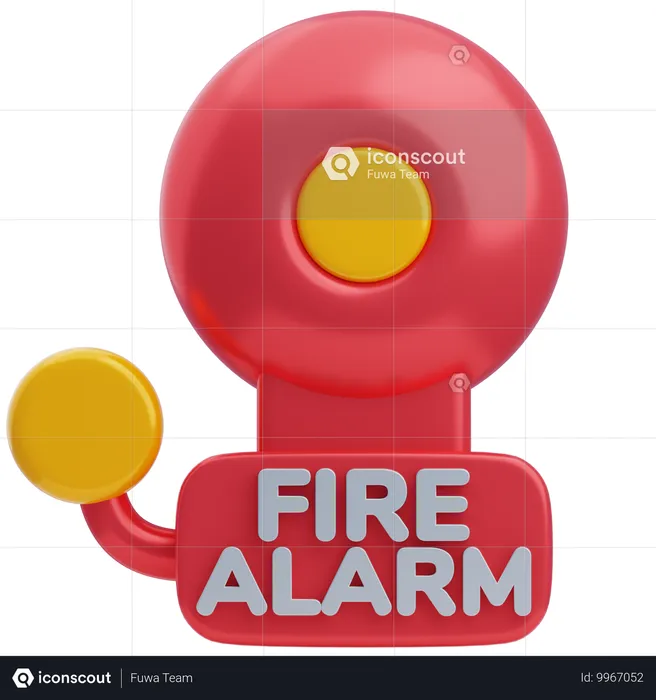 Fire Alarm  3D Icon