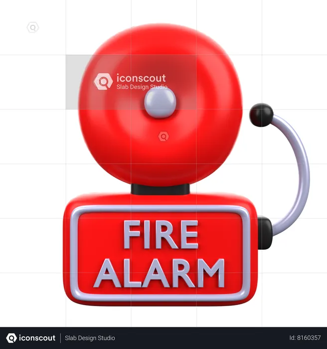 Fire Alarm  3D Icon