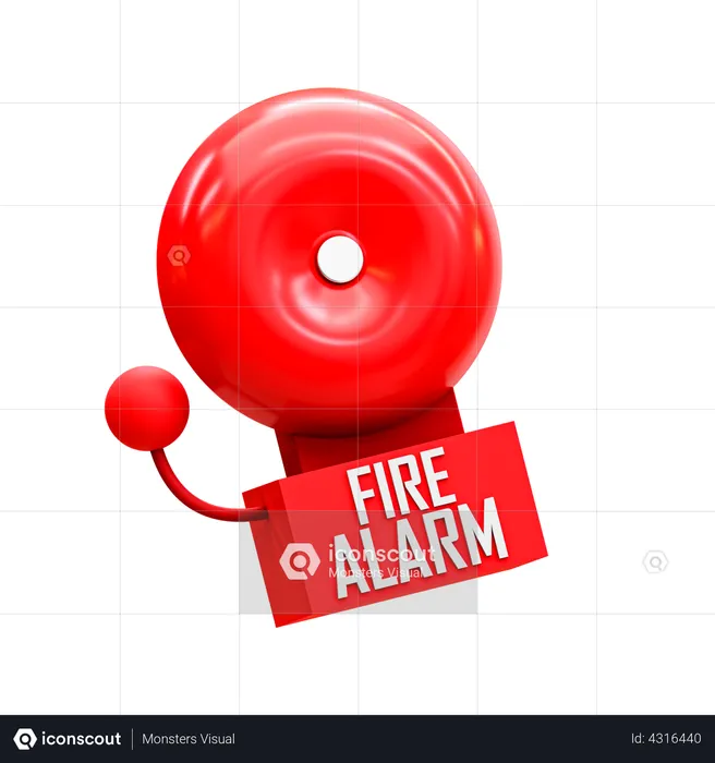 Fire Alarm  3D Illustration