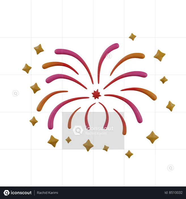 Fire Crackers  3D Icon