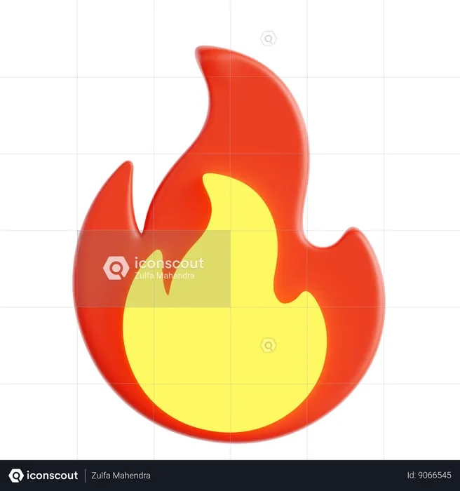 Fire Emoji Emoji 3D Icon