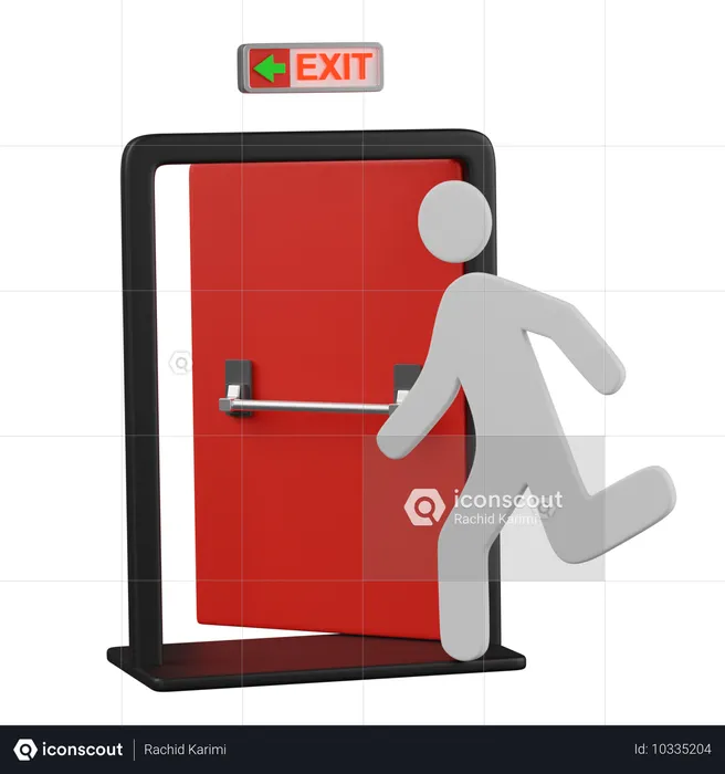 Fire exit  3D Icon