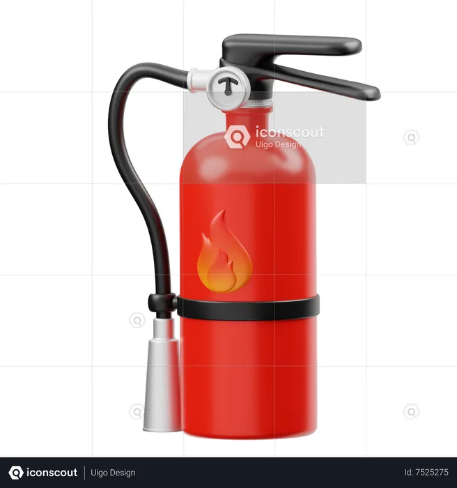 Fire Extinguisher  3D Icon