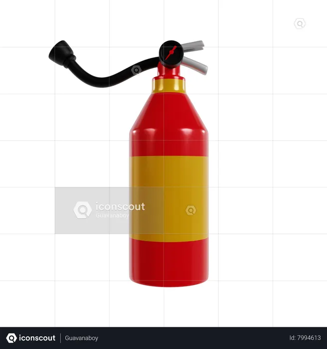 Fire Extinguisher  3D Icon